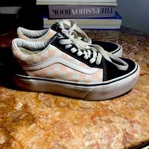 Vans pink low tops
